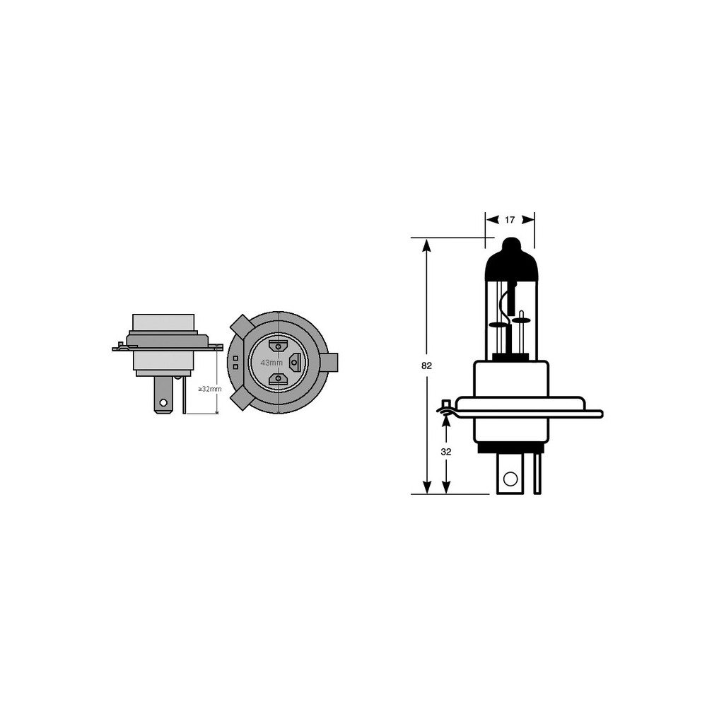 Lampada Osram HS1 12V 3535WPX43T Original Line Fanaleria e Lampade OSRAM