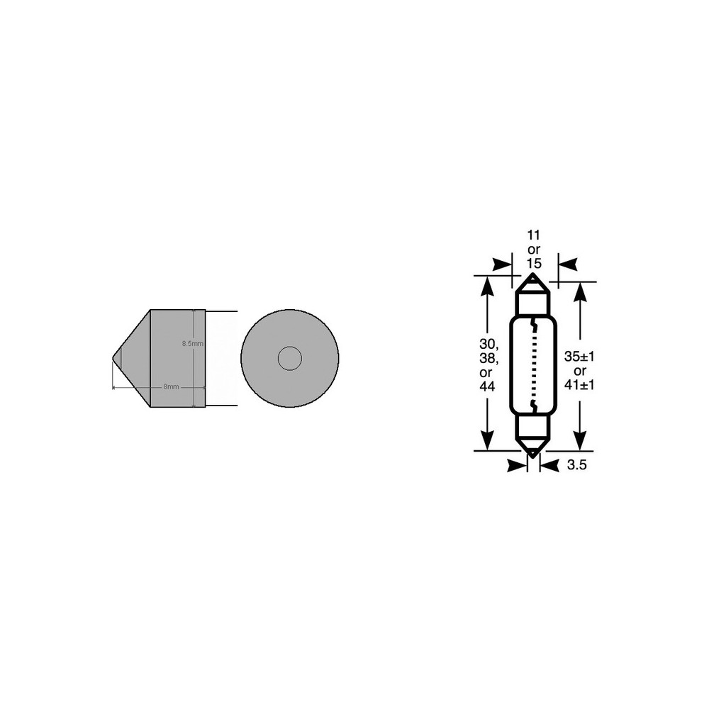 Scatola 10PZ Lamp.Osram SILURO12V 15W Fanaleria e Lampade OSRAM