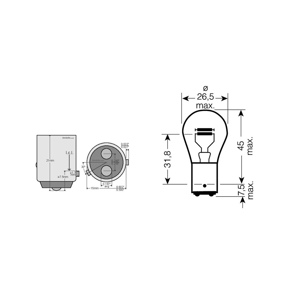 Lampada Osram 12V 214W BAZ15d Fanaleria e Lampade OSRAM