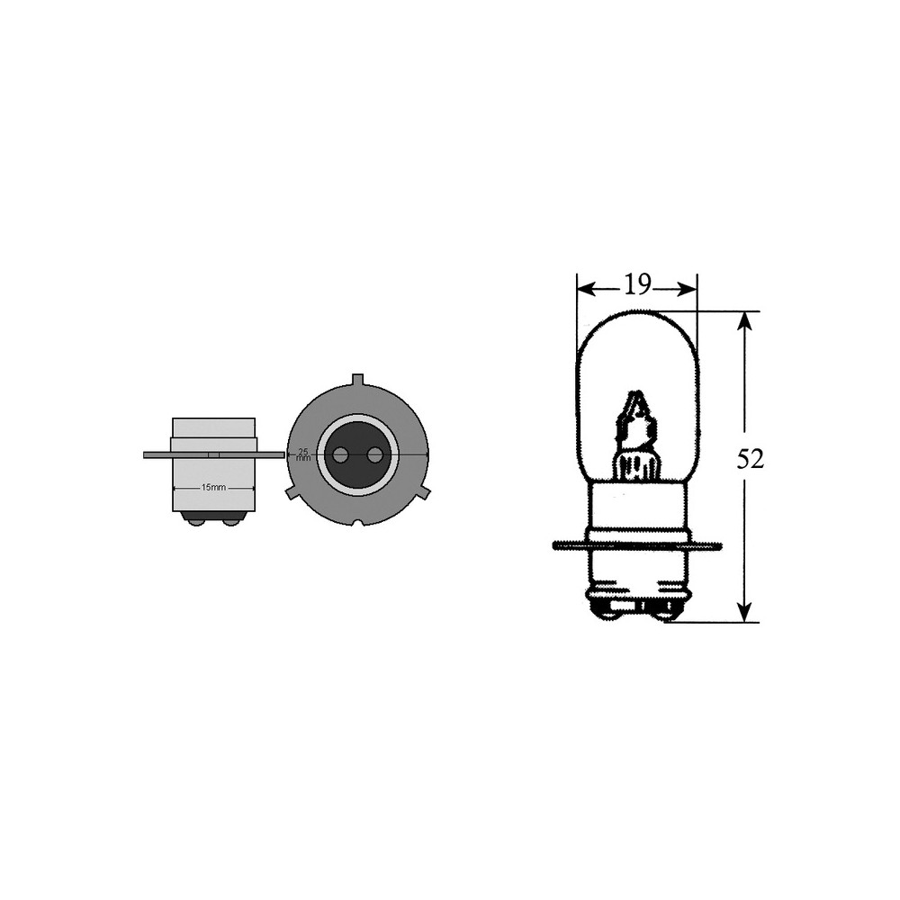 Lampada Kryptobilux 12V 3535WPX15D-3 Fanaleria e Lampade OKYAMI