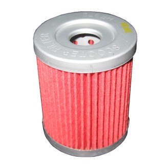 Oil Filters | The oil filter traps the particles that build up in the engine oil during use, protecting bearings, bushings and moving parts from wear. It should be replaced at every oil change to keep lubrication effective and extend engine life.Here you find oil filters from HIFLO FILTRO, Champion, MAHLE, UFI and Nypso, covering road bikes, naked bikes, scooters and cruisers across small and large displacements. Pick the right one by checking your bike's model and year, or by matching the original part number listed in the product details.