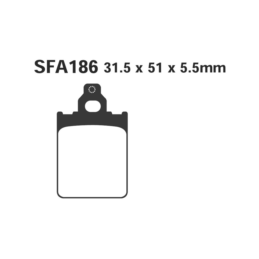 Brake Pads Sfa Piaggio Px 2001FRONT Brakes EBC