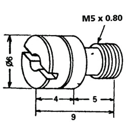 Pack Of 4 Jets Keihin Honda D97.5KJ Alimentazione EBC