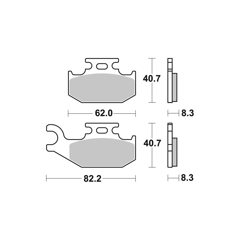 Pastiglie Brembo SD07GR74SD Freins Brembo