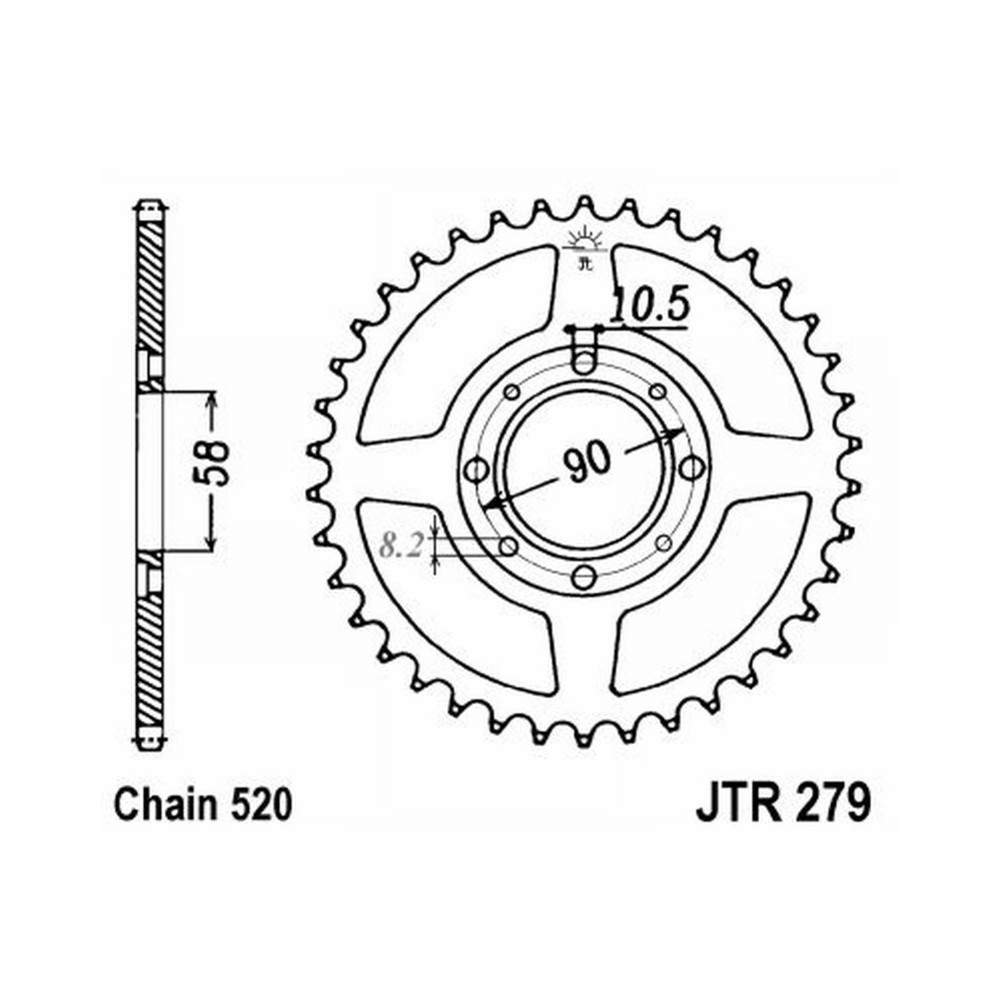 Rear Sprocket Jt 279 z32 Corone JT