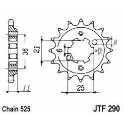 Pignone Jt 290 z14 Pignoni JT