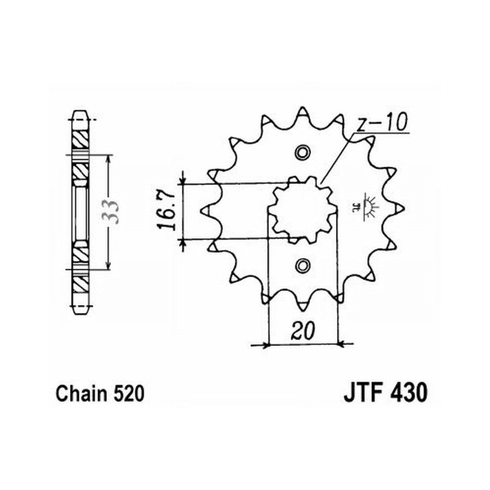 Ritzel Jt 430 z15 Ritzel JT
