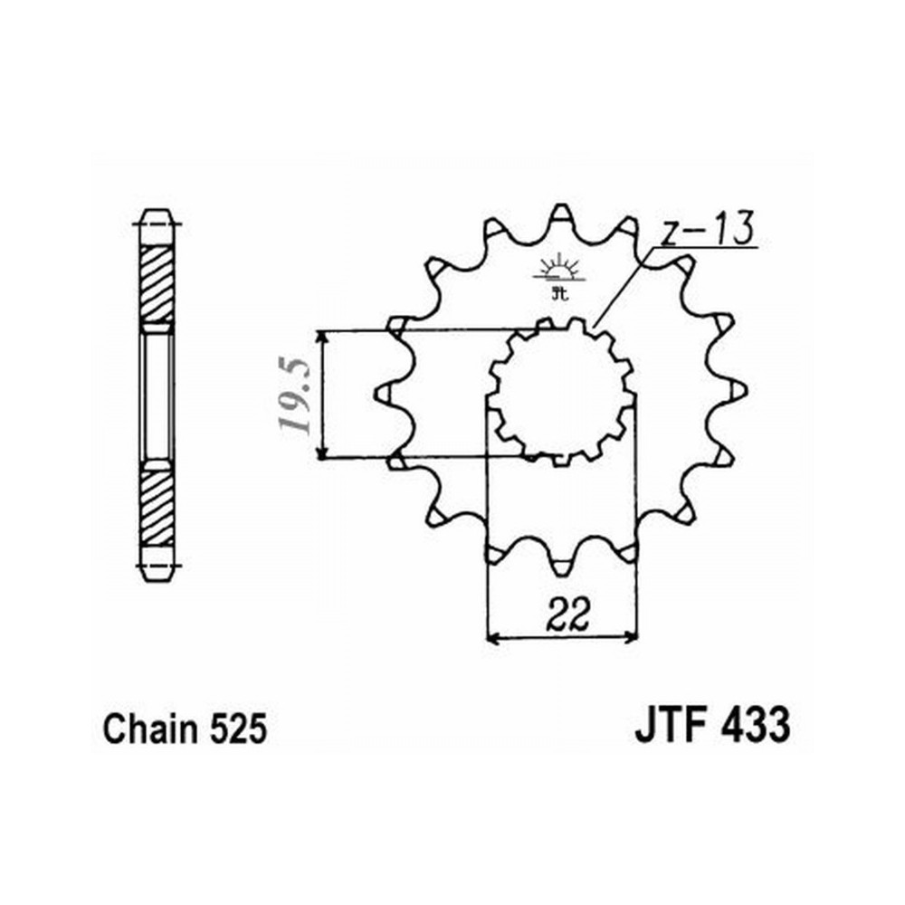 Pignone Jt 433 z16 Pignoni JT