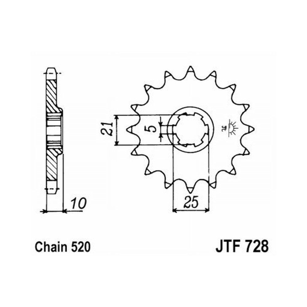Pignone Jt 728 z16 Pignoni JT