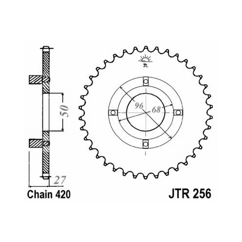Rear Sprocket Jt 256 z40 Corone JT