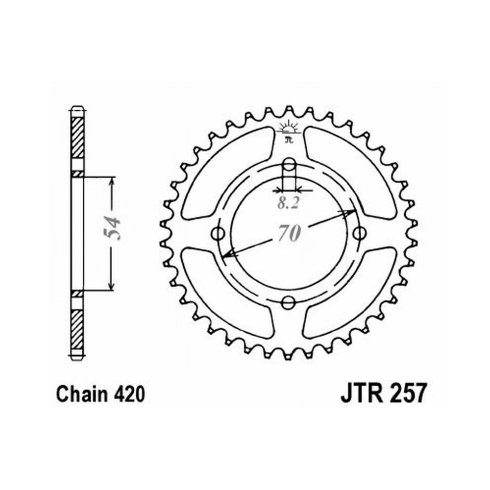 Rear Sprocket Jt 257 z39 Corone JT
