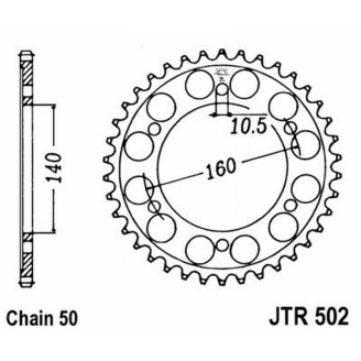 Rear Sprocket Jt 502 z49 Corone JT