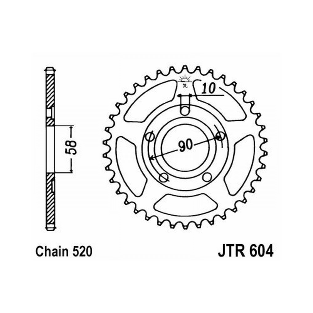 Rear Sprocket Jt 604 z35 Corone JT