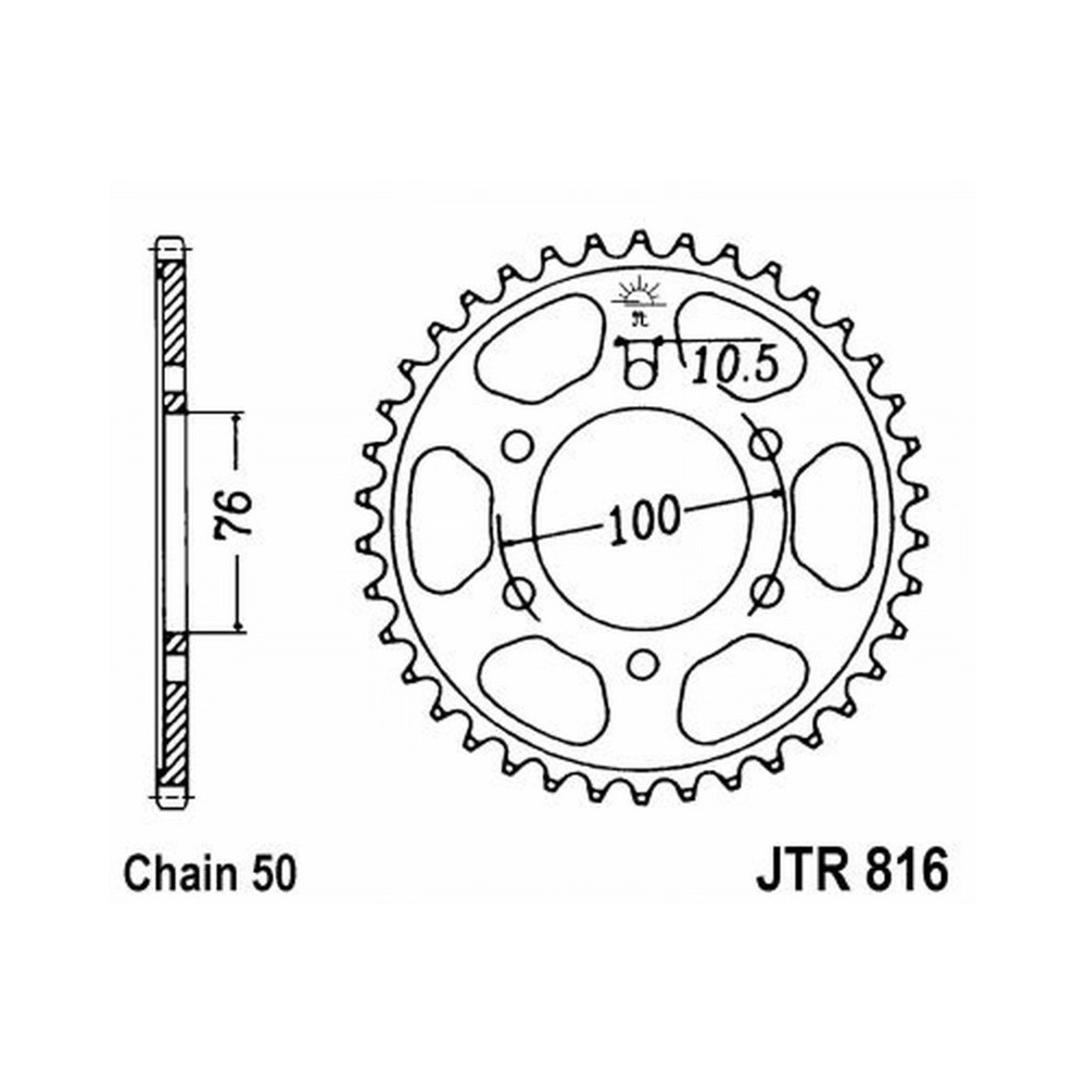Rear Sprocket Jt 816 z40 Corone JT