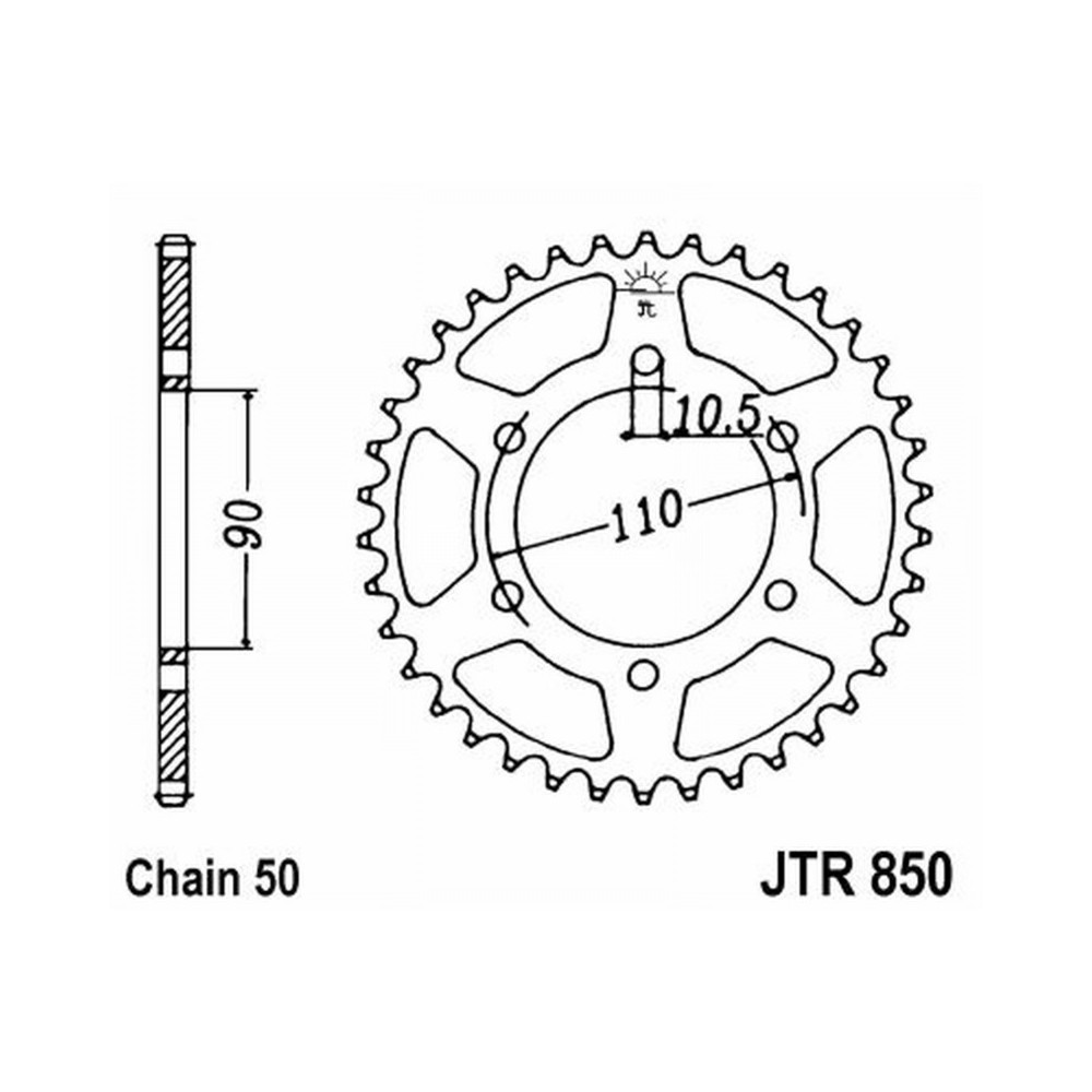 Rear Sprocket Jt 850 z33 Corone JT