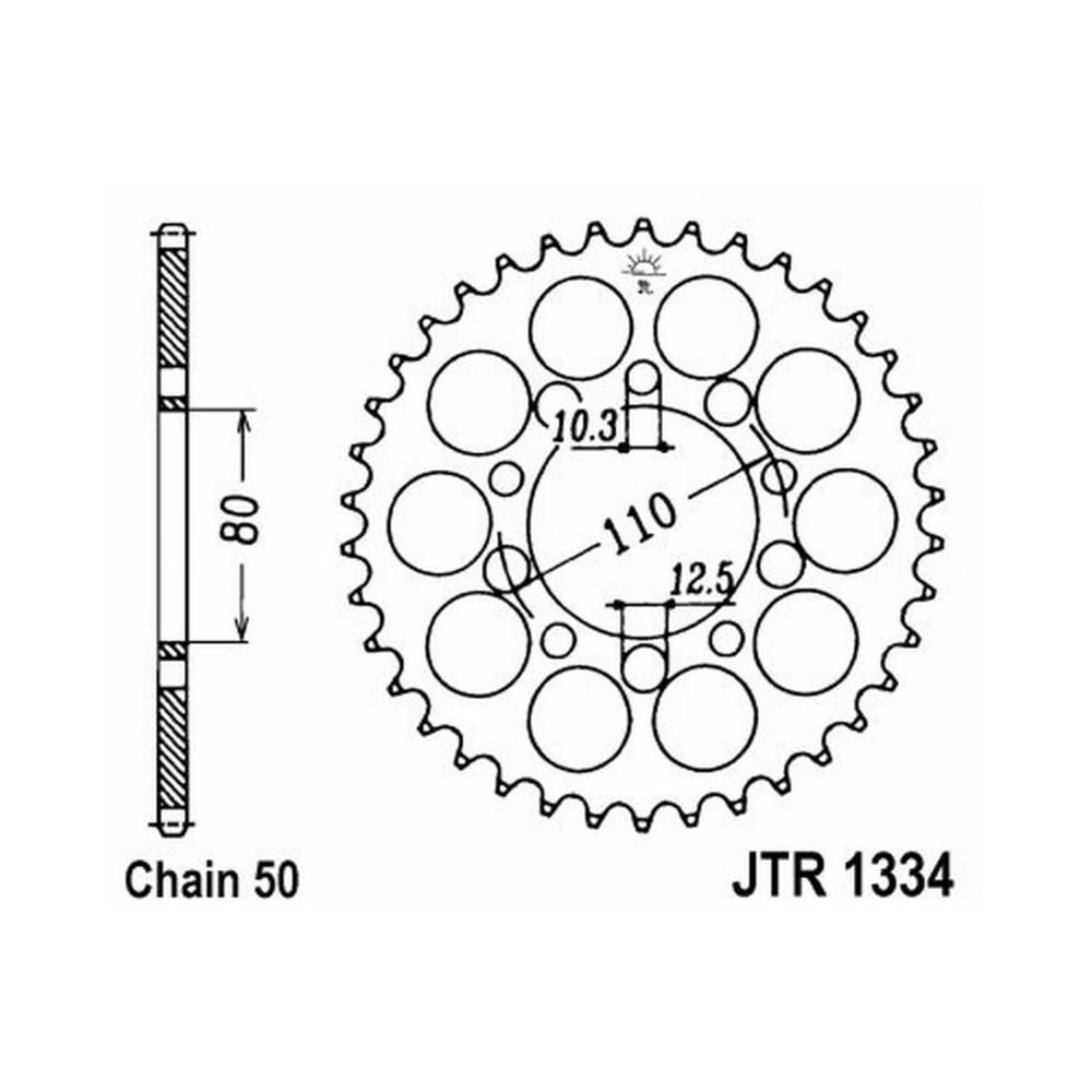 Rear Sprocket Jt 1334 z47 Corone JT