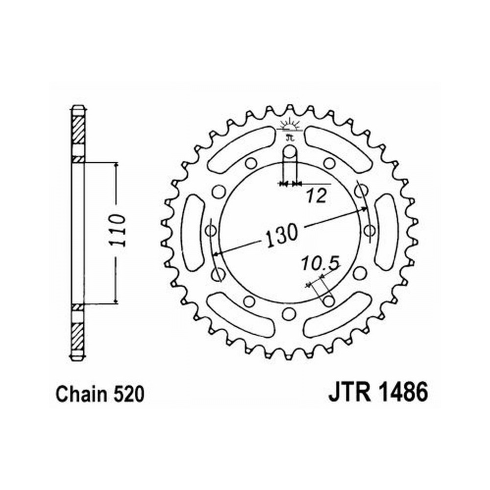 Rear Sprocket Jt 1486 z40 Corone JT