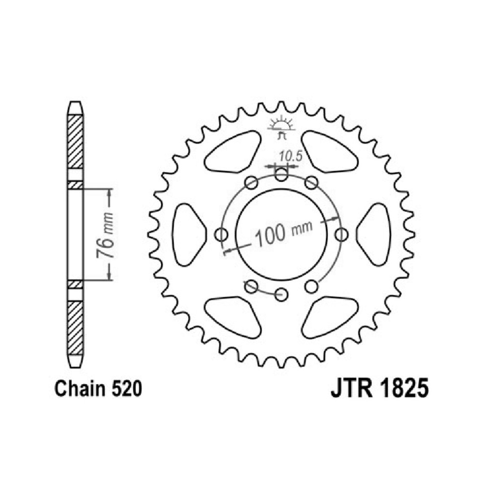Rear Sprocket Jt 1825 z37 Corone JT