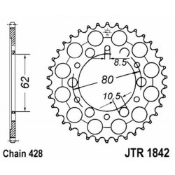 Rear Sprocket Jt 1842 z52 Corone JT
