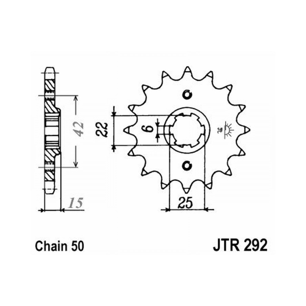 Pignone Jt 292 z16 Pignoni JT