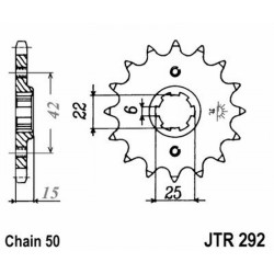 Pignone Jt 292 z16 Pignoni JT