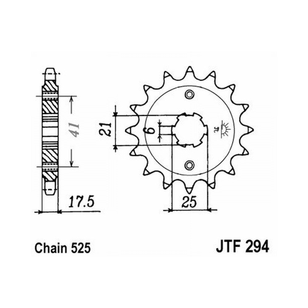 Pignon Jt 294 z15 Pignons JT