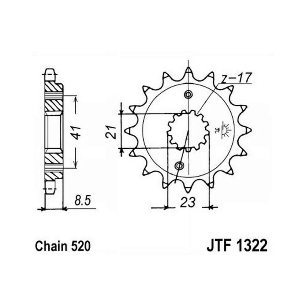 Pignone Jt 1322 z14 Pignoni JT