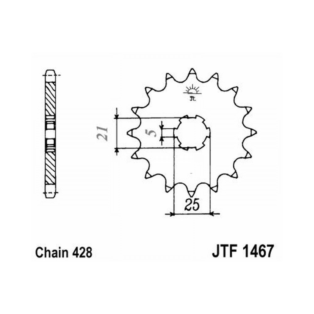 Pignone Jt 1467 z13 Pignoni JT