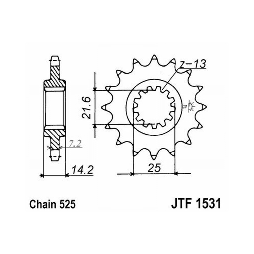 Pignone Jt 1531 z15 Pignoni JT