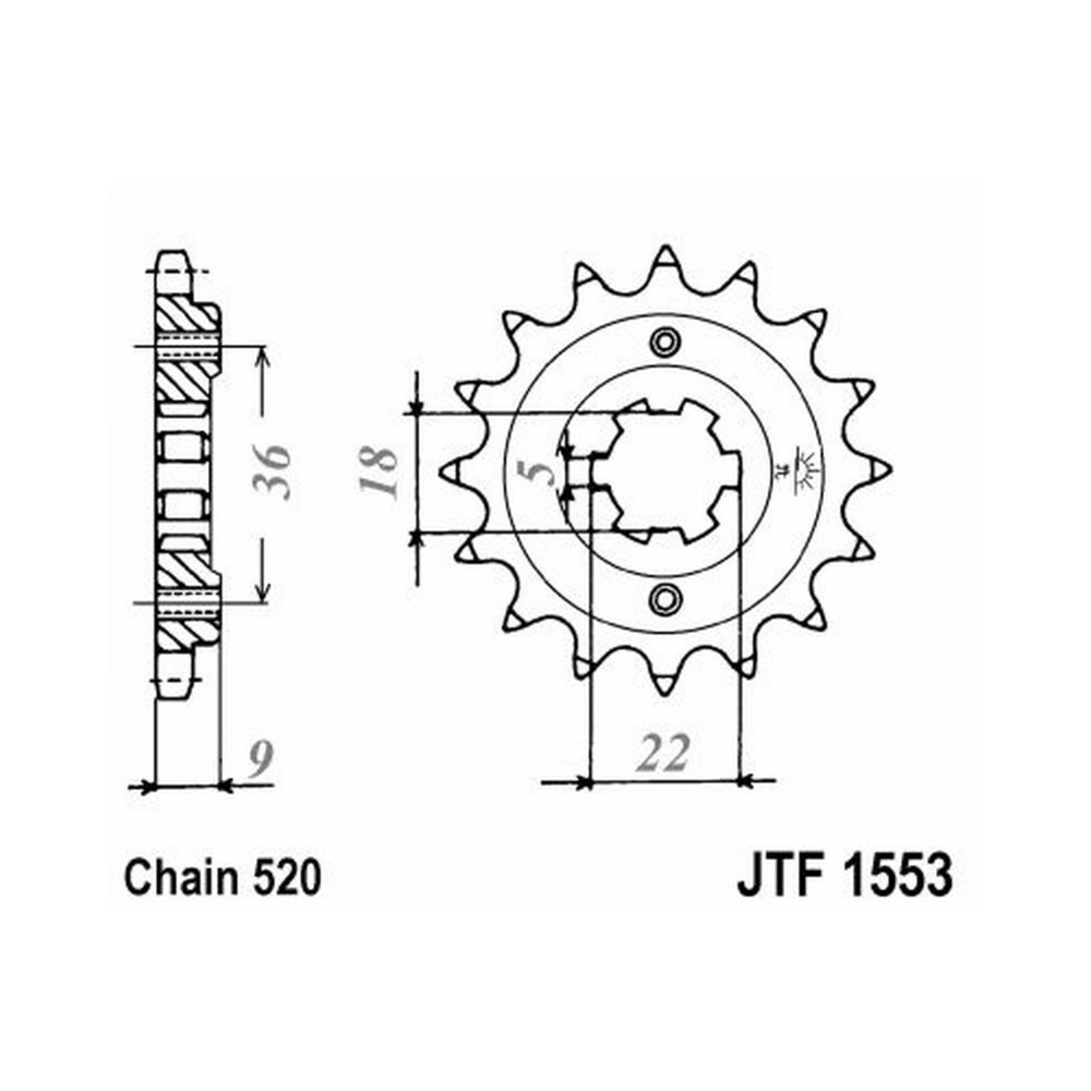 Pignone Jt 1553 z14 Pignoni JT