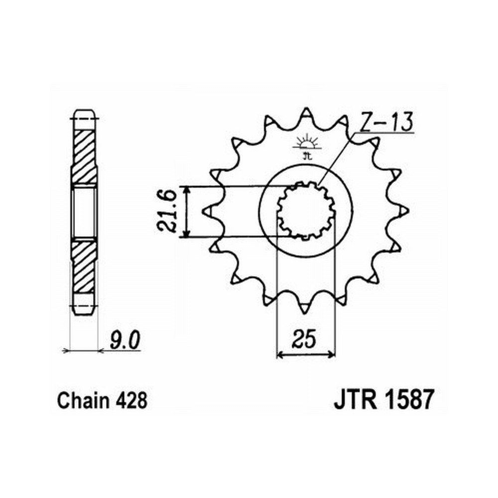 Pignone Jt 1587 z19 Pignoni JT