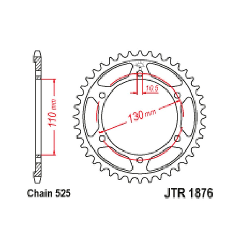 Corona All z7075T6 JTA1876z47 Blk para SUZUKI GSX-8RS 23- y otros modelos Coronas JT