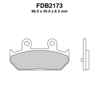 Pastiglie Ferodo FDB2173KST per SUZUKI Burgman 400 06-21 e altri modelli
