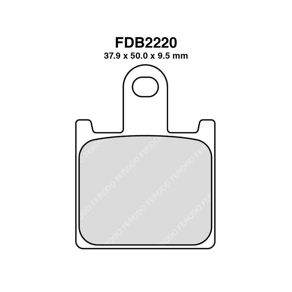 Plaquettes de frein Ferodo FDB2220KST -4PZ X Conf. pour KAWASAKI ZX-6R Ninja 600 07-15 et autres modèles Freins Ferodo