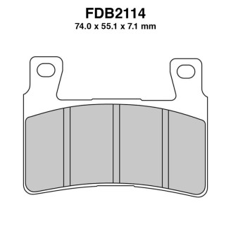 Pastiglie Ferodo FDB2114EFP per HONDA CBR600RR 03-04 e altri modelli