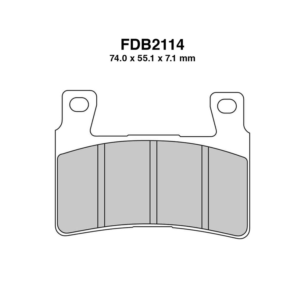 Pastillas de freno Ferodo FDB2114EFP para HONDA CBR600RR 03-04 y otros modelos Frenos Ferodo