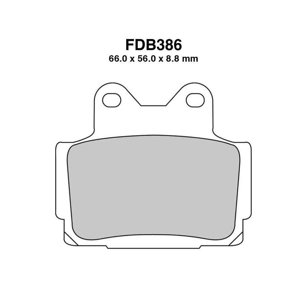 Ferodo Brake Pads FDB386KST for YAMAHA TZR 125250 85-92 and other models Brakes Ferodo