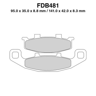 Pastillas de freno Ferodo FDB481EFP para KAWASAKI ZZR 250 90-93 y