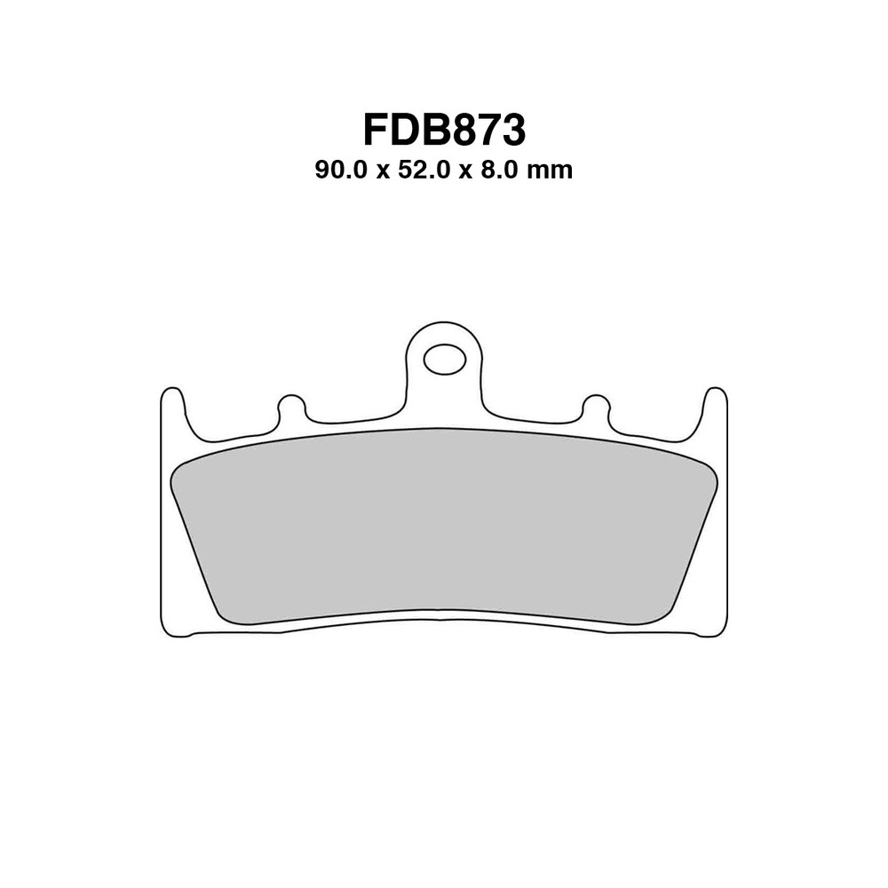 Pastiglie Ferodo FDB873KST per KAWASAKI ZR 1100 97-00 e altri modelli Freni Ferodo
