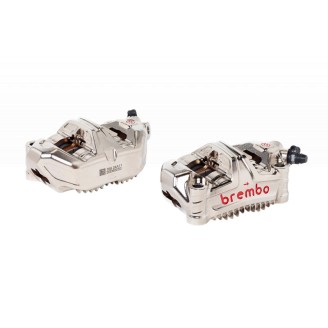 Brake Calipers | A brake caliper houses the pistons that press the pads against the disc when the lever sends pressure through the fluid. A caliper in good condition means consistent, precise braking without loss of feel at the lever.Here you find Brembo brake calipers, from the radial monoblock GP4 and M4 series to the racing GP2 and P2 versions, plus Xtra calipers for Ducati Panigale and Streetfighter. Choose by bike model, by the mounting distance between the fixing bolts, or by the original part code, to be sure it fits your disc and bracket.