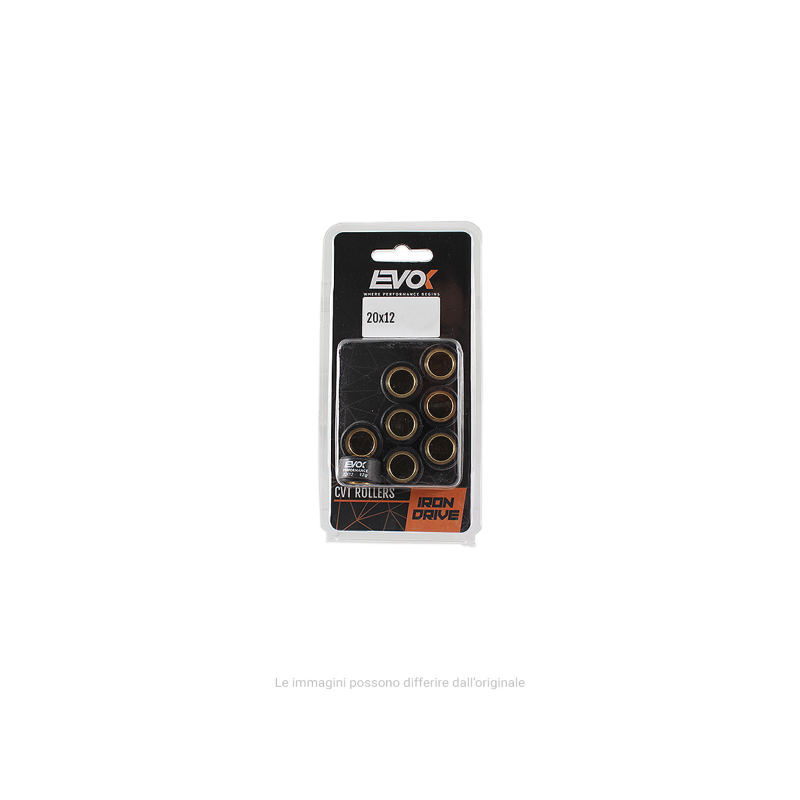 EVOK Iron Drive CVT rollers set 20x12mm 12gr Variators Evok