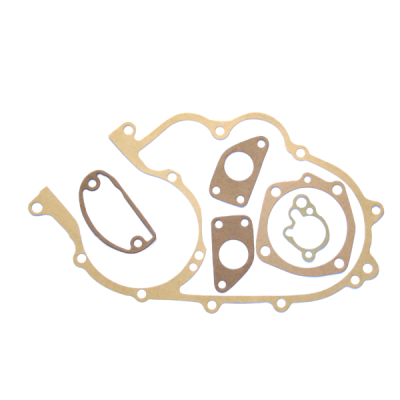 Gaskets | Gaskets seal the joints between engine components, preventing oil leaks or loss of compression between crankcase, cylinder, head and stator cover. They are wear parts that need replacing every time the engine is opened, whether for routine servicing or a rebuild.This category includes stator gaskets, complete top-end and engine gasket sets, cylinder base and exhaust gaskets, plus sheets of gasket paper in different thicknesses to cut to size. Brands stocked include Artein, RMS, RMS Classic, Evok, Goetze and Athena. Pick the right one by bike model and engine size, by thickness, or by matching the original part code.