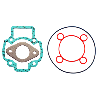 Gaskets | Gaskets seal the joints between engine components, preventing oil leaks or loss of compression between crankcase, cylinder, head and stator cover. They are wear parts that need replacing every time the engine is opened, whether for routine servicing or a rebuild.This category includes stator gaskets, complete top-end and engine gasket sets, cylinder base and exhaust gaskets, plus sheets of gasket paper in different thicknesses to cut to size. Brands stocked include Artein, RMS, RMS Classic, Evok, Goetze and Athena. Pick the right one by bike model and engine size, by thickness, or by matching the original part code.