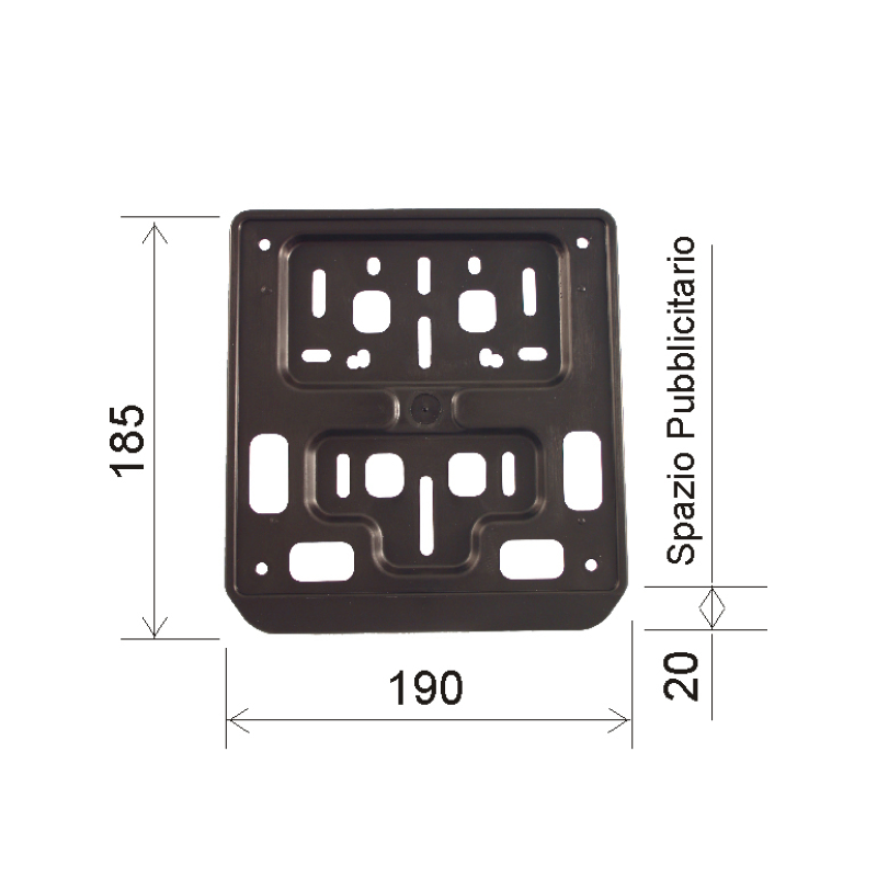RMS Classic Standard number plate carrier for motorcycle and scooter Other Rms Classic
