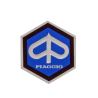 Small Piaggio 152280 Hexagonal Shield Plate Other Rms Classic