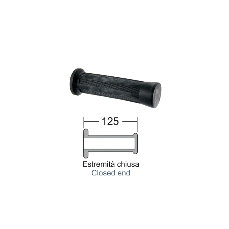 Pair Knobs RMS Classic black Piaggio Vespa PK 50 XL Grips Rms Classic