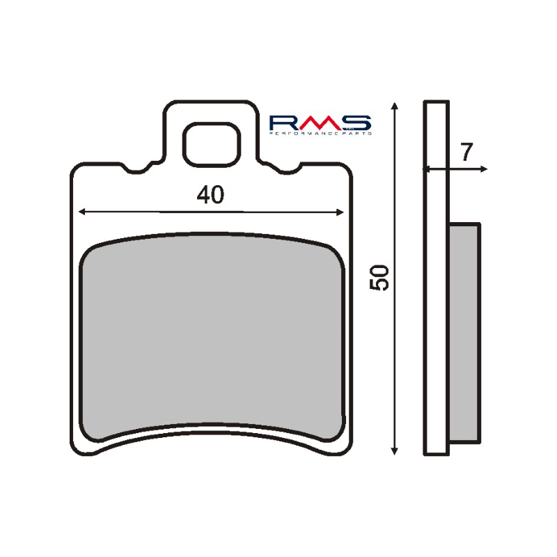 RMS Organic Brake Pads Malaguti F12 Brake Pads RMS