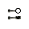 M10 STRAIGHT BANJO, CHROME Brake Hoses Evok