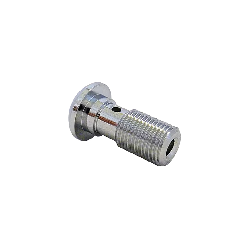 Tornillo banjo sencillo abombado 7 16x24, cromo Latiguillos de Freno Evok