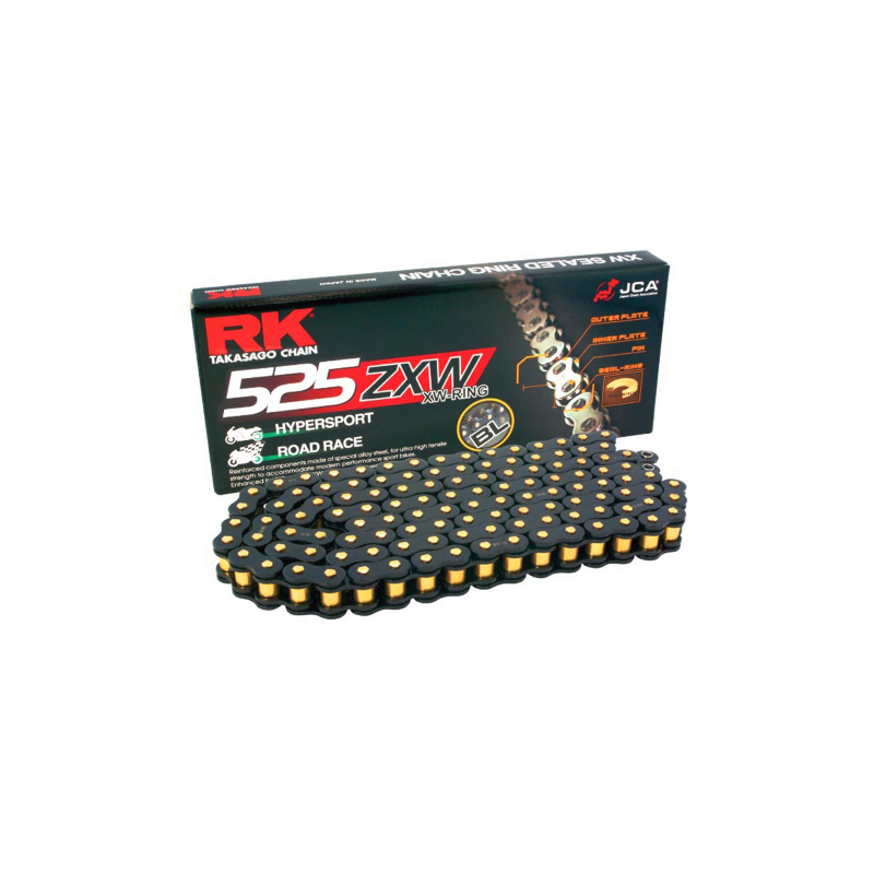 CHAÎNE RK 525ZXW-124 CLF Black Chaînes Rk Chain